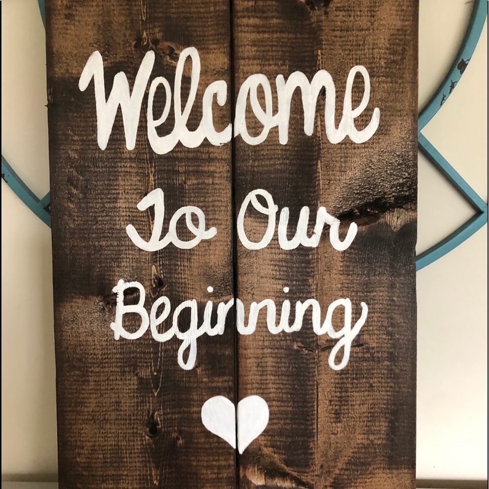 COPY - Wedding sign handmade